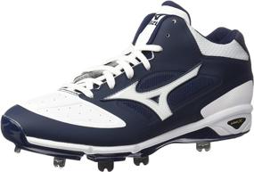 img 4 attached to ⚾️ Mizuno Dominant Baseball Cleats in Classic Black and White: Unrivaled Performance for the Diamond