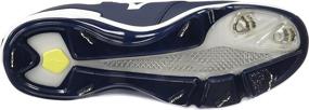 img 1 attached to ⚾️ Mizuno Dominant Baseball Cleats in Classic Black and White: Unrivaled Performance for the Diamond