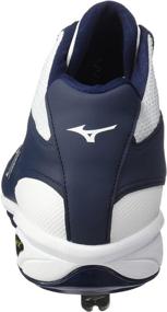 img 2 attached to ⚾️ Mizuno Dominant Baseball Cleats in Classic Black and White: Unrivaled Performance for the Diamond