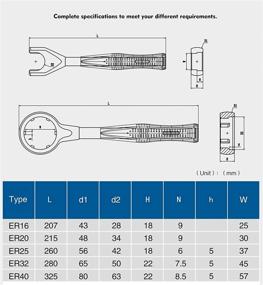 img 1 attached to Гаечный ключ ER25 с цанговым патроном Spanner