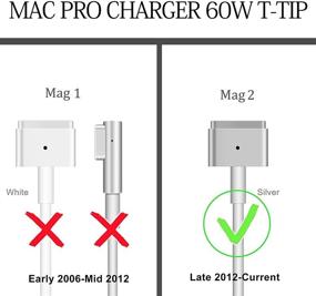 img 3 attached to 💡 Universal Charger Replacement for 60W MacBook Pro Charger - Power Adapter Compatible with MacBook Pro 13 Inch 2012-2016 Retina Display, T-Shape Connector