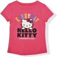 ✨ одежда для девочек "hello kitty glitter sleeve": топы, футболки и блузки для дополнительного блеска! логотип