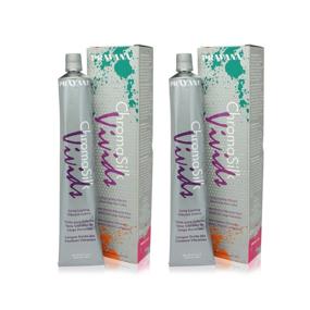 img 4 attached to 💜 Pravana ChromaSilk Vivids Magenta Hair Dye (3 Fl Oz-2 Pack) - Vibrant Color for Bold Hairstyles