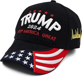 img 3 attached to 🧢 Donald Trump 2024 Hat | MAGA Keep America Great Hat | Camo USA Embroidered Adjustable Baseball Cap - Optimize your search!