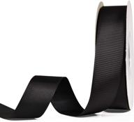 🎀 premium yama black grosgrain ribbon roll - 1 inch by 25 yards logo