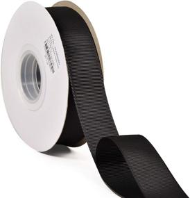 img 3 attached to 🎀 Premium YAMA Black Grosgrain Ribbon Roll - 1 Inch by 25 Yards