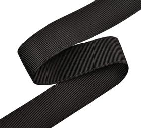 img 2 attached to 🎀 Premium YAMA Black Grosgrain Ribbon Roll - 1 Inch by 25 Yards