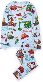 img 2 attached to 👕 Boys' Printed Long Sleeve Pajama Set by Books to Bed