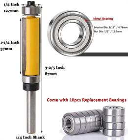 img 3 attached to Yakamoz Woodworking Replacement Bearings with Enhanced Bearing Technology