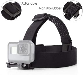 img 3 attached to 📷 VVHOOY Action Camera Accessory Kit: Chest Mount Harness and Head Strap for GoPro Hero 9 8 7 6/AKASO Brave 7 le/EK7000/V50 Elite/Dragon Touch/Vemont Waterproof Action Camera