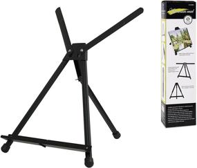 img 4 attached to 🎨 Conda Portable Aluminum Tabletop Easel, Adjustable Height from 15" to 21" with Extension Arm Wings, Tripod Display Stand for Canvas, Paintings, Photos, Signs