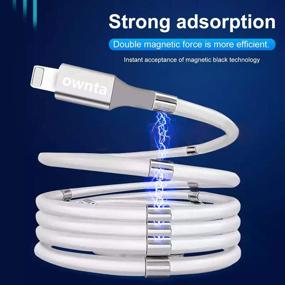 img 3 attached to 🔌 Magic Cable: 3 Pack Magnetic Charging Cable for iPhone/Samsung/iPad - Nano Data Cables