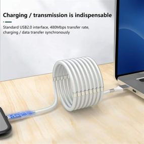 img 1 attached to 🔌 Magic Cable: 3 Pack Magnetic Charging Cable for iPhone/Samsung/iPad - Nano Data Cables