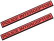 embroom police interceptor emblem exterior accessories logo