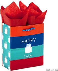 img 1 attached to 🎁 Hallmark 6-inch Small Birthday Gift Bag with Tissue Paper (Happy Cake Day) - Enhanced SEO