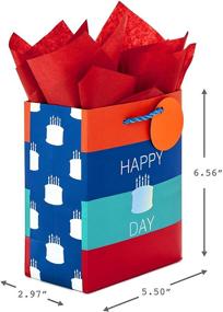 img 2 attached to 🎁 Hallmark 6-inch Small Birthday Gift Bag with Tissue Paper (Happy Cake Day) - Enhanced SEO