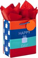 🎁 hallmark 6-inch small birthday gift bag with tissue paper (happy cake day) - enhanced seo logo