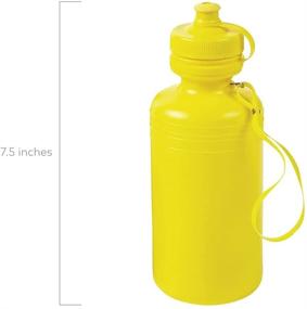 img 2 attached to 🍾 Neon Sport Water Bottles (Pack of 12) - Fun Express Party Supplies: Drinkware, Incentives