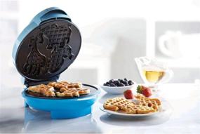 img 2 attached to 🦊 Brentwood Non-Stick Blue Animal Shaped Waffle Maker Machine
