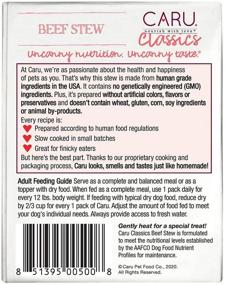 img 3 attached to Caru Real Beef Stew for Dogs: Natural Adult Wet Dog 🐶 Food with Added Vitamins & Minerals, Grain-Free & Gluten-Free - Pack of 12