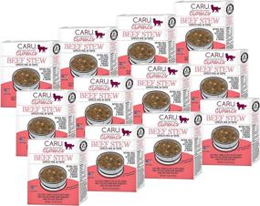 img 4 attached to Caru Real Beef Stew for Dogs: Natural Adult Wet Dog 🐶 Food with Added Vitamins & Minerals, Grain-Free & Gluten-Free - Pack of 12