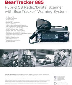 img 3 attached to 📻 Uniden BEARTRACKER 885: Full-Featured Hybrid CB Radio with Police/Fire/Ambulance/DOT Scanner, TrunkTracking and BearTracker Warning System. 40-Channels, 4-Watt Power, 7-Color Display.