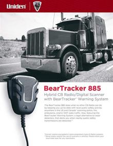 img 2 attached to 📻 Uniden BEARTRACKER 885: Full-Featured Hybrid CB Radio with Police/Fire/Ambulance/DOT Scanner, TrunkTracking and BearTracker Warning System. 40-Channels, 4-Watt Power, 7-Color Display.