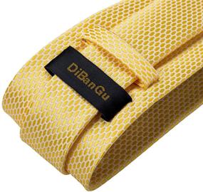 img 1 attached to Stylish DiBanGu Necktie Handkerchief Pocket Cufflink 👔 Men's Accessories - Ties, Cummerbunds & Pocket Squares!