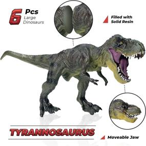 img 2 attached to 🦖 Пижамы в виде динозавров - реалистичные фигурки в качестве подарков на день рождения