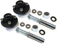 🚚 the rop shop (set of 2) trailer axle kits with 4x4 bolt idler hub & 1-inch round bt8 spindle logo