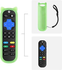img 4 attached to 🎮 Enhanced Xbox One/S/S Remote Control: Standard IR Learning Remote with Glow-in-Dark Green Case (Remote+Green Case)