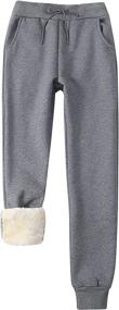 img 4 attached to 🏃 Gihuo Women's Sherpa Lined Winter Fleece Active Running Jogger Sweatpants