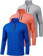 sleeve active quarter quick pullover men's clothing and active logo