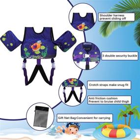 img 1 attached to 🏊 TOAUXUNG Adjustable Kids Swim Vest: Ideal Swim Aid for Infant Baby Swimming Training (22-66 lbs)