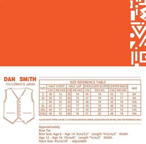 img 3 attached to 👔 Dan Smith Multiple Plain Boys Vest Bow Tie for Age 6-16 - Stylish Men's Fashion