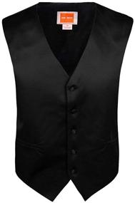 img 1 attached to 👔 Dan Smith Multiple Plain Boys Vest Bow Tie for Age 6-16 - Stylish Men's Fashion