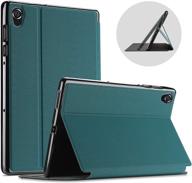 📱 procase protective case for lenovo m10 hd 2nd gen tablet (2020 release) - teal, slim stand folio smart cover logo