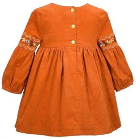 img 3 attached to 👗 Adorable Bonnie Jean Girls Thanksgiving Dress - Perfect for Your Little Fashionista's Holiday Look!