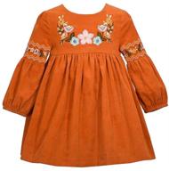 👗 adorable bonnie jean girls thanksgiving dress - perfect for your little fashionista's holiday look! logo