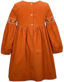 img 1 attached to 👗 Adorable Bonnie Jean Girls Thanksgiving Dress - Perfect for Your Little Fashionista's Holiday Look!