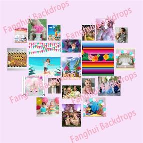 img 1 attached to 🎉 Fanghui 7x5ft Mexican Fiesta Photography Backdrops - Perfect for Dress-up Photo Booths, Baby Showers, and Birthday Party Decorations