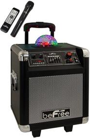img 4 attached to 🔊 beFree Sound BFS-3800 Сабвуфер Bluetooth портативная вечеринка динамик, синий - проекционный домашний светильник
