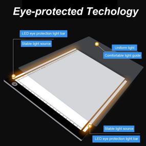 img 2 attached to 🖼️ Upgraded USB Powered Dimmable Tracing Light Pad, Fxuan A4 Portable LED Artcraft Tracer for Artists, Tattoo, Drawing, Painting, Animation, Stencilling Design, Trace Table