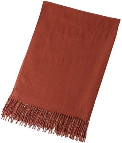 img 1 attached to Luxurious Cashmere Scarf Shawls: Bellonesc Unisex Collection