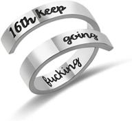 🎂 engraved stainless steel birthday jewelry for boys - rings logo