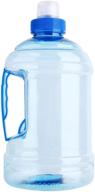 1l bpa-free plastic water jug large bottle with cap & handle - ideal for outdoor training, party, fitness, gym, and sports логотип