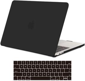 img 4 attached to TECOOL MacBook Pro 13 Inch Case 2019 2018 2017 2016 Release Model A2159 A1989 A1706, Slim Hard Shell Case Cover with Keyboard Cover for MacBook Pro 13 Retina Touch Bar - Matte Black