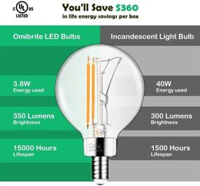 img 2 attached to 💡 Omibrite G16 5 Replacement Bulb for Candelabra