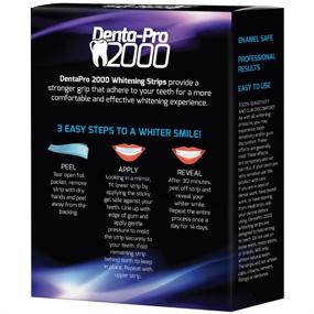 img 2 attached to 🦷 DentaPro2000 Fast-Acting Home Teeth Whitening Strips - 28 Strips - Instant Visible Results!