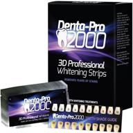 🦷 dentapro2000 fast-acting home teeth whitening strips - 28 strips - instant visible results! logo